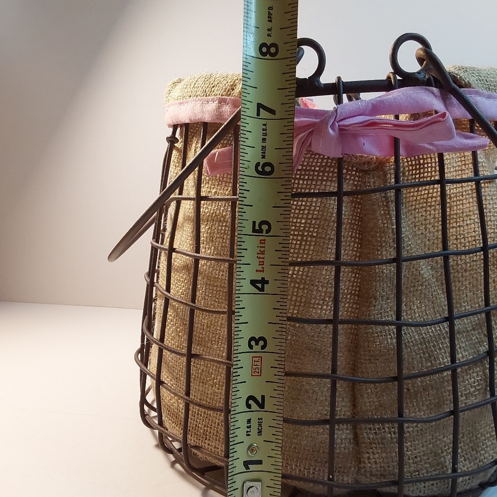 Wire Basket Burlap Lining - Picture 8 of 11